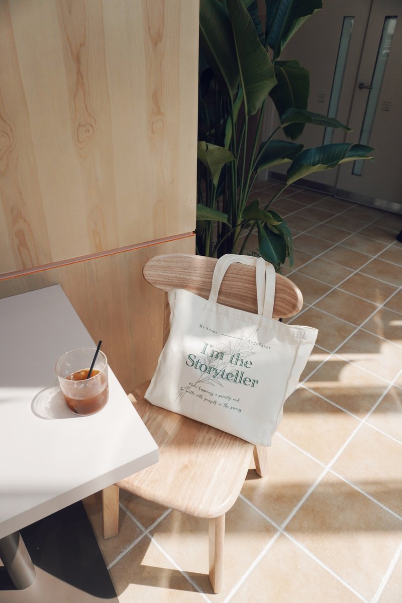 My Storyteller 拉链帆布袋 - 侧背包/斜挎包 - 棉．麻 