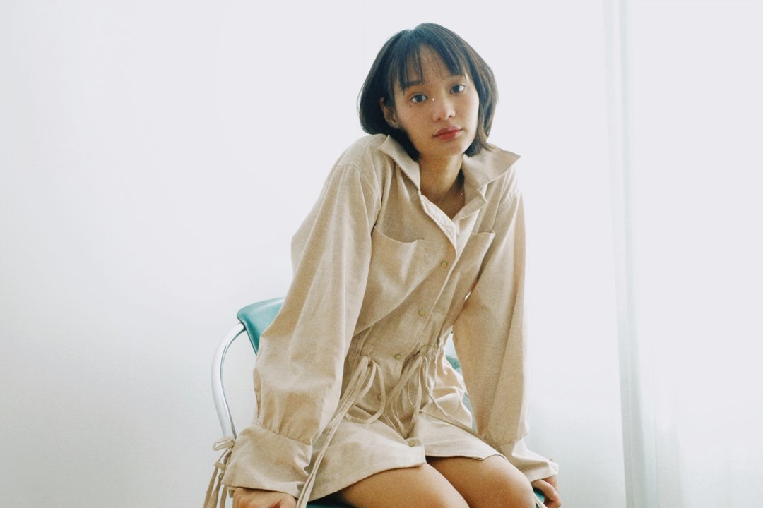 Smocking Dress (cream) - 女装衬衫 - 棉 卡其色