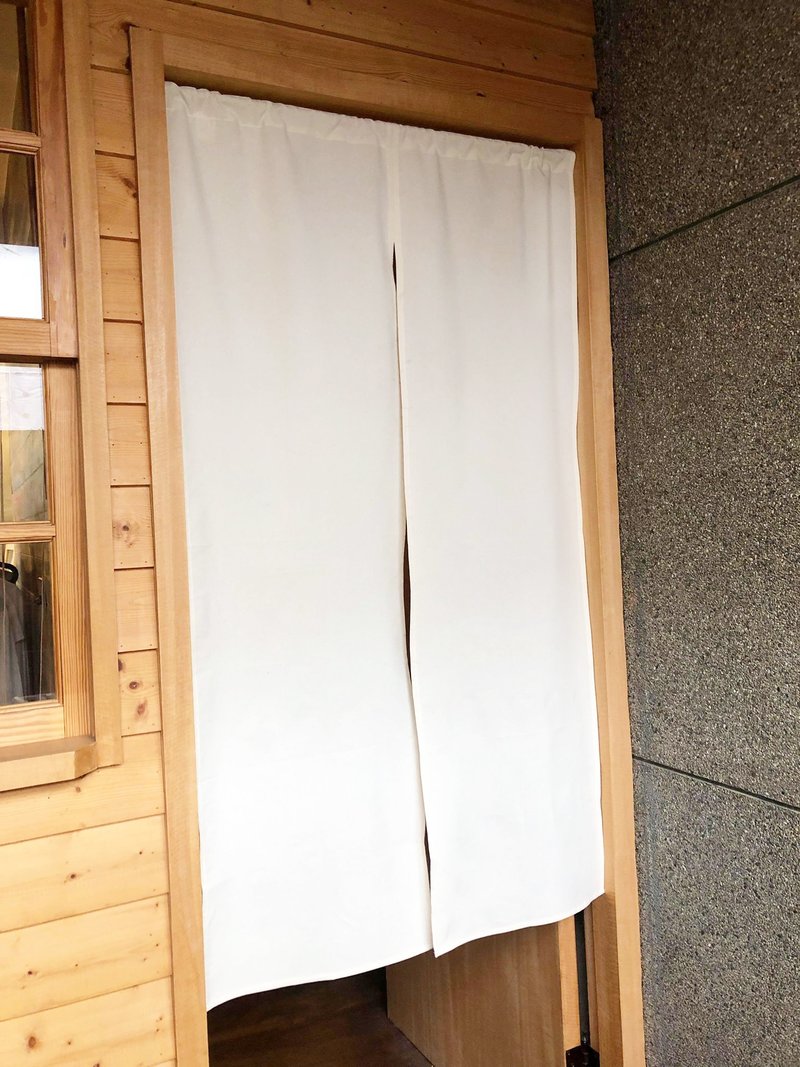 有机棉原胚日式中门帘 Organic Cotton - 门帘/门牌 - 棉．麻 白色