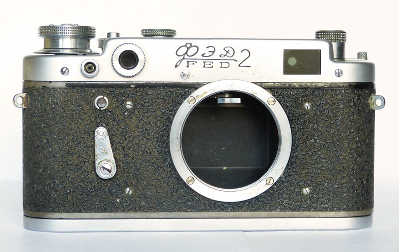 FED 2 type III C grey body USSR rangefinder film camera 35 mm M39 mount - 相机 - 其他金属 银色