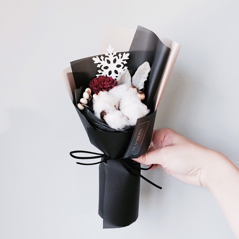 “ Le Jardin ”圣诞耶诞雪花干燥花手做干燥花束 / 耶诞礼物 圣诞礼物 情人节 生日礼物 - 植栽/盆栽 - 植物．花 