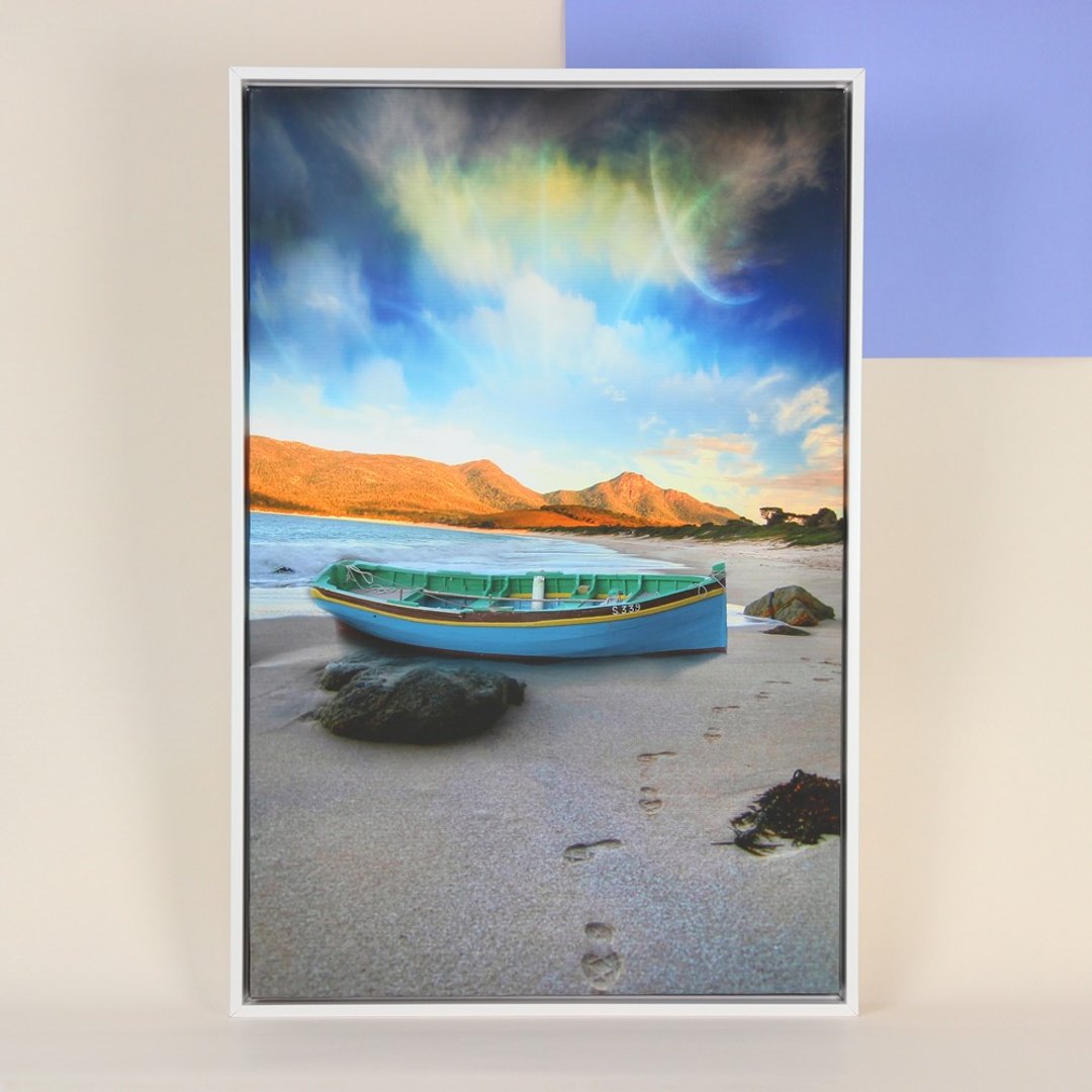 油画布装饰框画 A款白框 40x60cm 画框 壁画 西洋名画 挂画 画作 - 画框/相框 - 木头 白色
