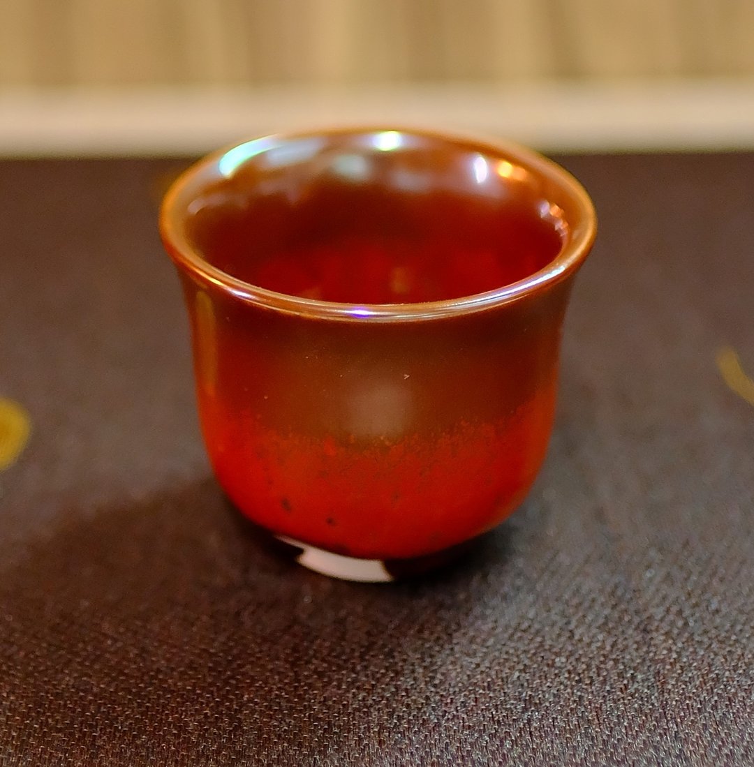 柴烧茶杯 - 铁红花茶杯 - 陶艺 - 陶 