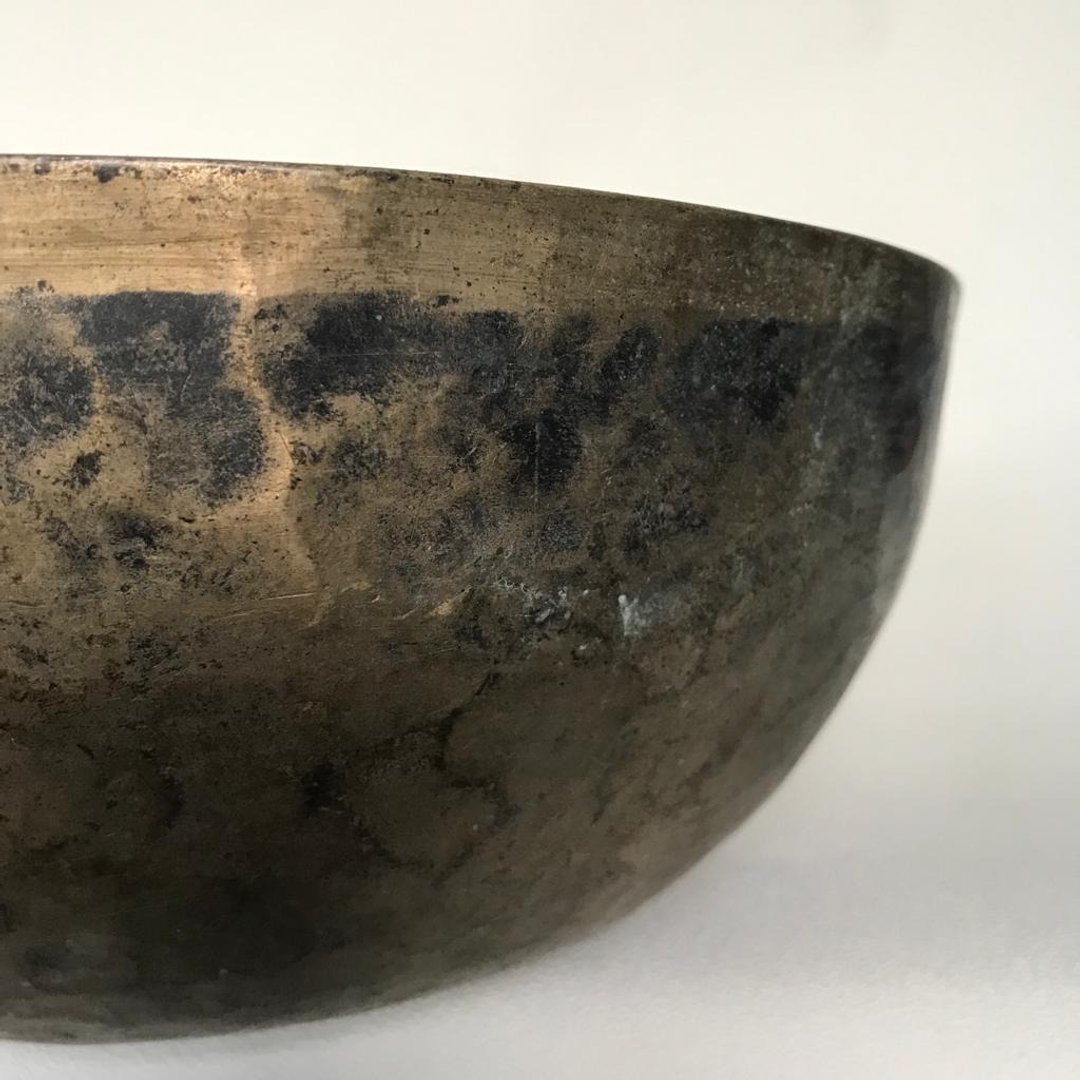 古董黑金老颂钵 声音疗愈 冥想瑜伽禅修 眉心三眼轮 Singing Bowl - 其他 - 其他金属 