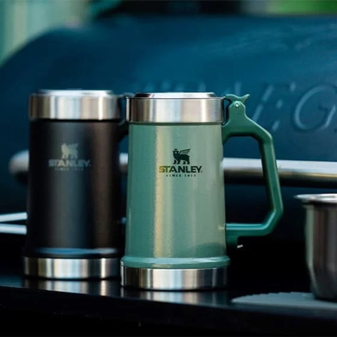 STANLEY 经典系列 加盖啤酒杯 0.7L / 锤纹绿 - 酒杯/酒器 - 不锈钢 