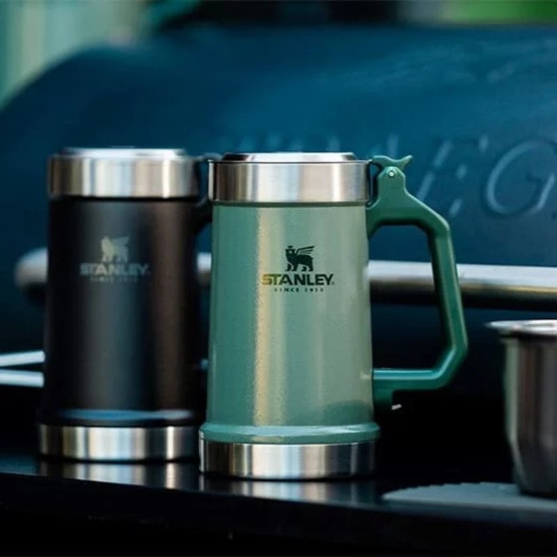 STANLEY 经典系列 加盖啤酒杯 0.7L / 锤纹绿 - 酒杯/酒器 - 不锈钢 