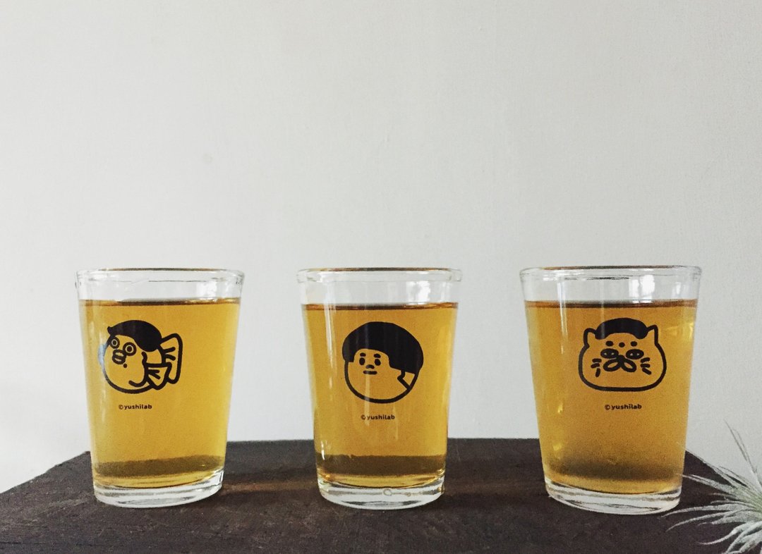 愚室3角色 玻璃杯 / 啤酒杯 / 漱口杯 /收纳杯 ( 3入一组) - 玻璃杯 - 玻璃 