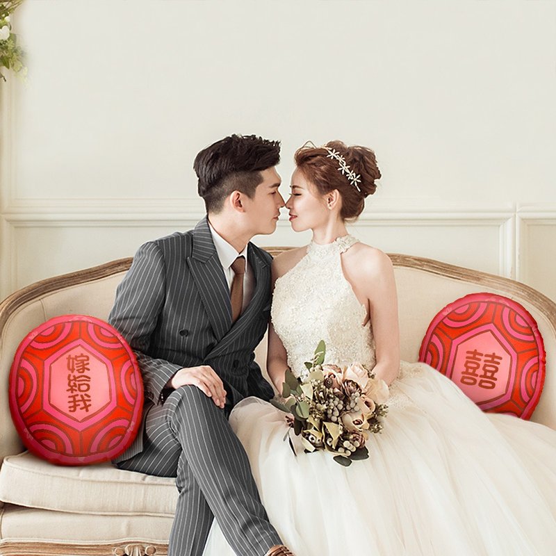 红龟粿抱枕(定制化抱枕)婚礼小物-结婚礼物-开运祈福 - 枕头/抱枕 - 其他材质 红色