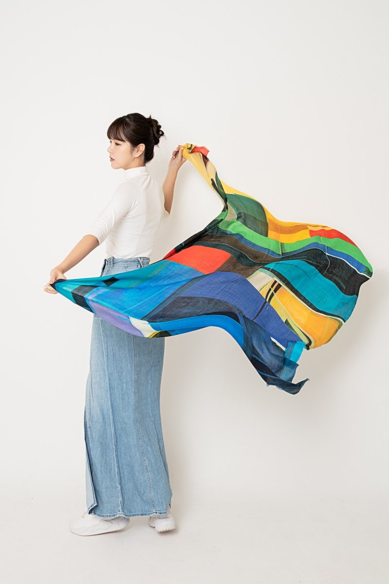 新愿艺术 X 林熺俊 联名羊绒丝巾 - 丝巾 - 羊毛 