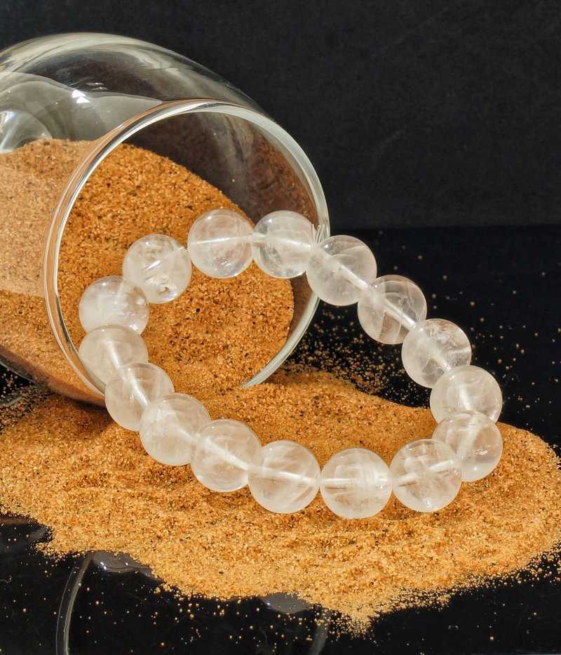 白幽灵 12.8mm 水晶手链 ( HKA9212 ) - 手链/手环 - 水晶 