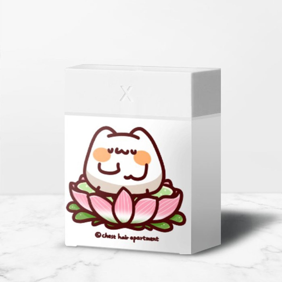 小夜灯加湿器 超渡莲花座喵喵怪 | LINE热门贴图 胸毛公寓 - 其他小家电 - 其他材质 