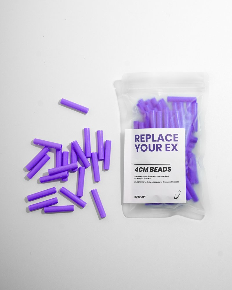 【RYE】跳绳 节拍珠 拍子珠 4cm (重拍-罗兰紫) - 运动配件 - 塑料 紫色