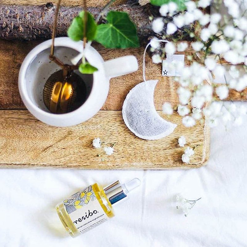 5 个月形茶包、天体、月相、新月、婚礼礼品 - 茶 - 其他材质 白色