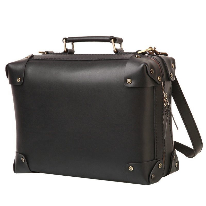 JIMMY RACING 纵横风云手提斜背随行包-黑色 03296050 - 手提包/手提袋 - 真皮 黑色