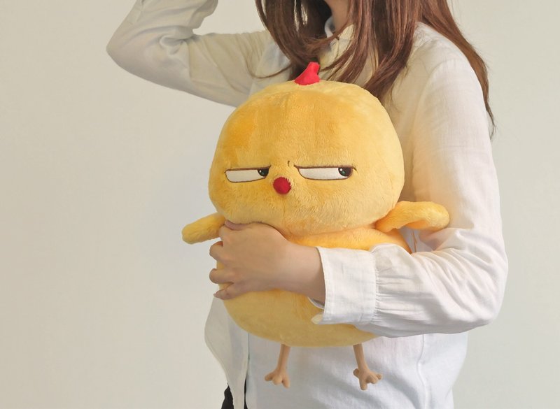 Warbie Plushy (Cute yellow bird plush toy) - 玩偶/公仔 - 其他材质 黄色