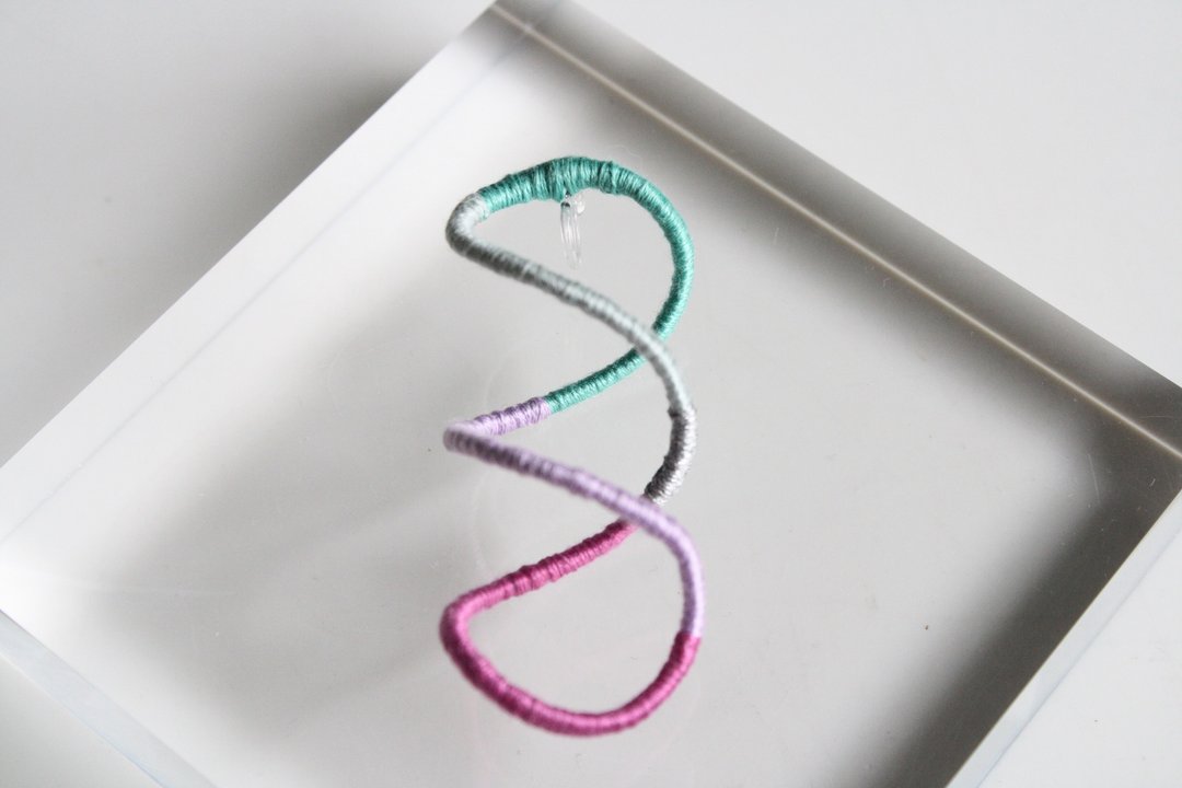 Discount  For colorful earrings for one ear - 耳环/耳夹 - 其他金属 紫色