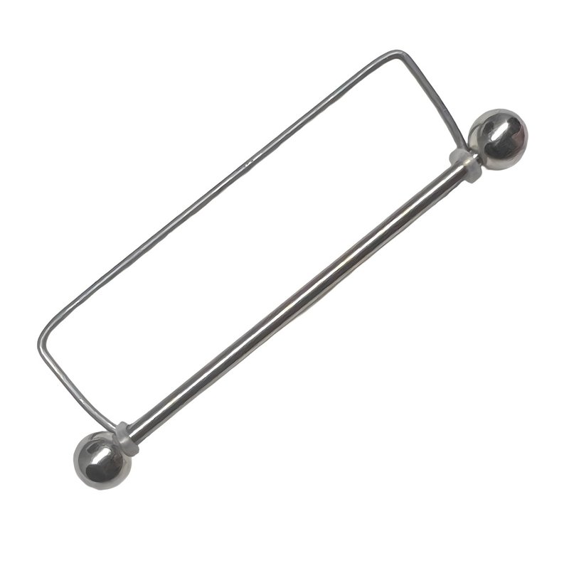 无需打孔 工业软骨耳针14G 38mm 耳夹尖刺 假耳针夹式耳夹 - 耳环/耳夹 - 其他金属 银色