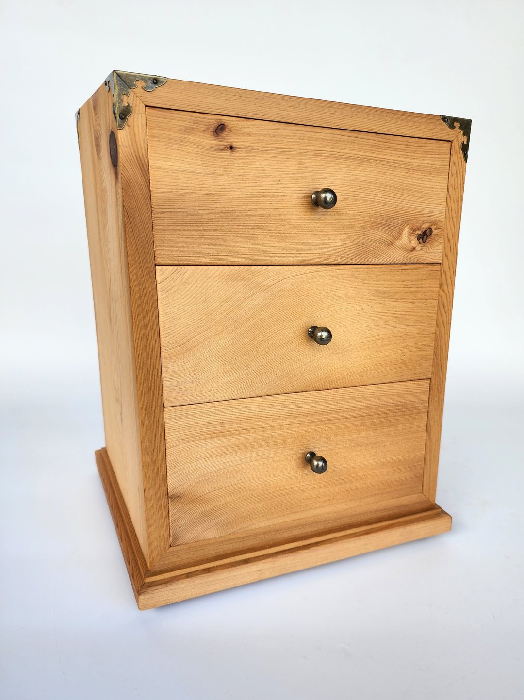 【woodfun玩木趣】黄桧木迷你三抽桌上型收纳柜 【蔡先生专属下单 - 收纳用品 - 木头 