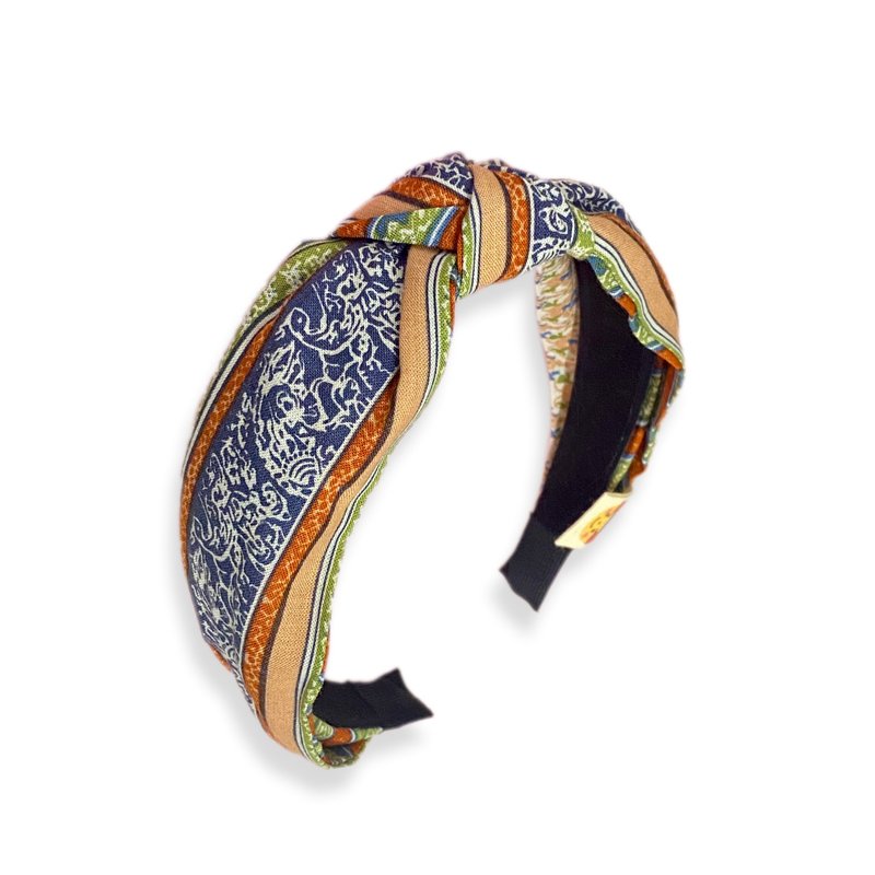 日本棉布 | 山系女孩必备扭扭头箍 | 大地色系 | 手工头饰 | 纯天 - 发带/发箍 - 棉．麻 