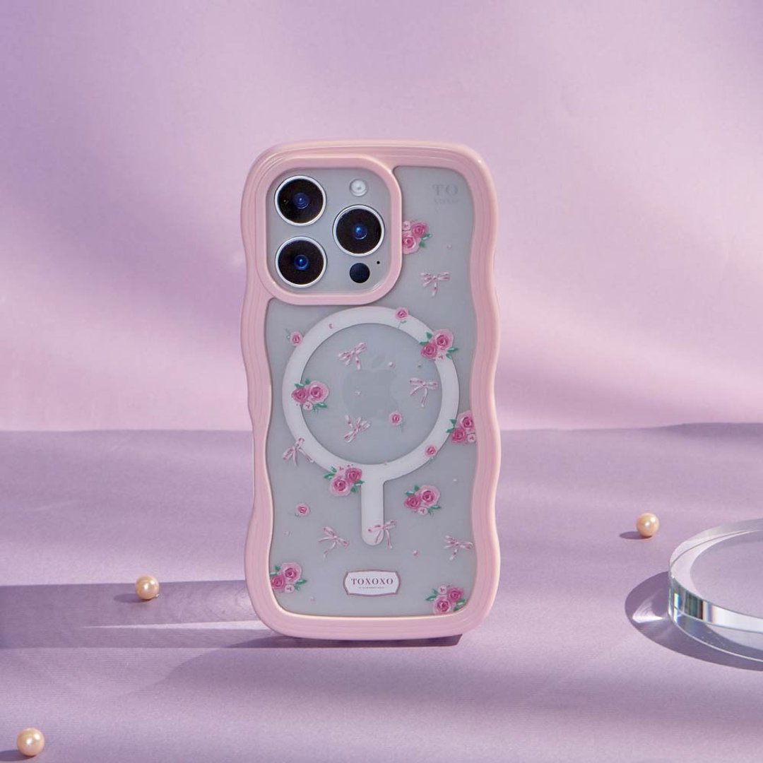 玫瑰物语云朵波波MagSafe iPhone手机壳 - 手机壳/手机套 - 塑料 多色