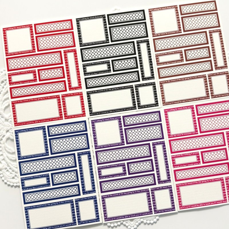 字母标签纸 - 便条纸/标签贴 - 纸 多色