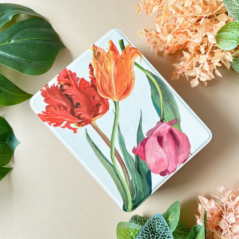 花卉大方糖果茶叶礼盒【英国糖迷你包12包入 英国茶】 - 零食/点心 - 其他材质 红色