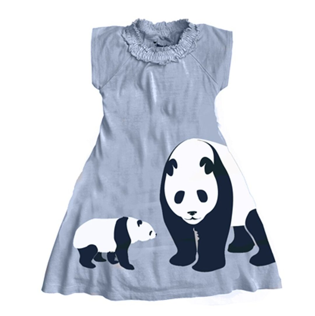 【加拿大品牌】有机棉洋装/童-Panda熊猫 - 其他 - 棉 灰色
