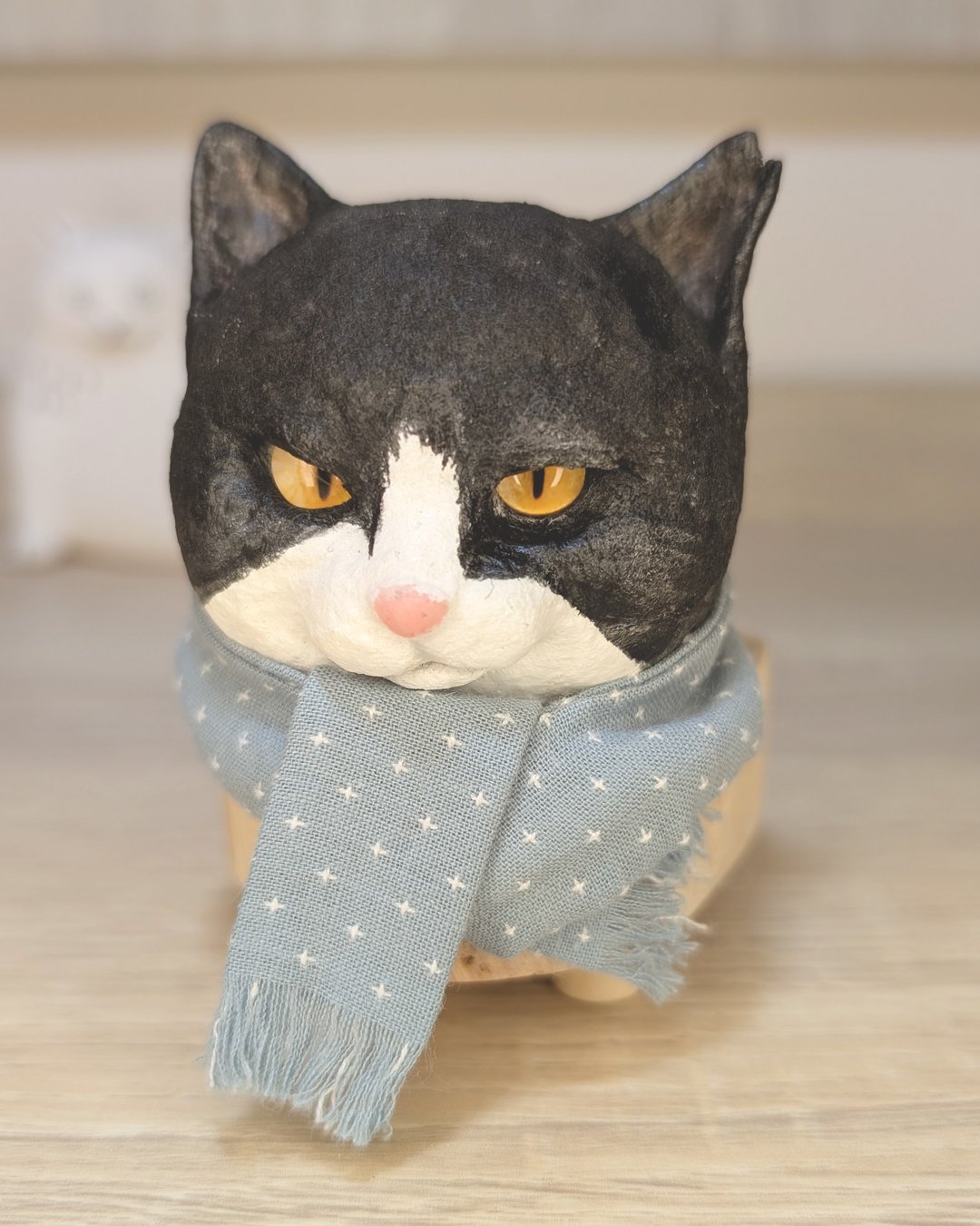 日本加布里渔港老大奔驰猫－NekofaceProject_Trip_003－猫咪头像 - 玩偶/公仔 - 棉．麻 黑色
