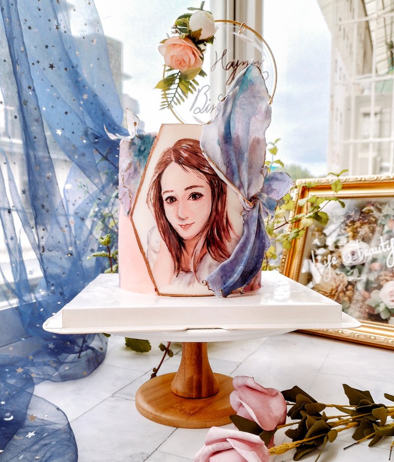 最珍贵的手绘蛋糕×乳酪勾画_写真绘 - 订制画像 - 新鲜食材 红色