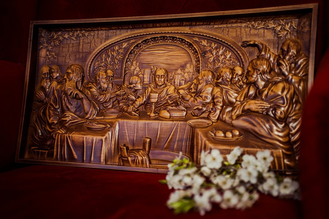 Jesus last supper, Religious home decor, The last supper, Cristmas gift, Baptism - 木工/竹艺/纸艺 - 木头 咖啡色