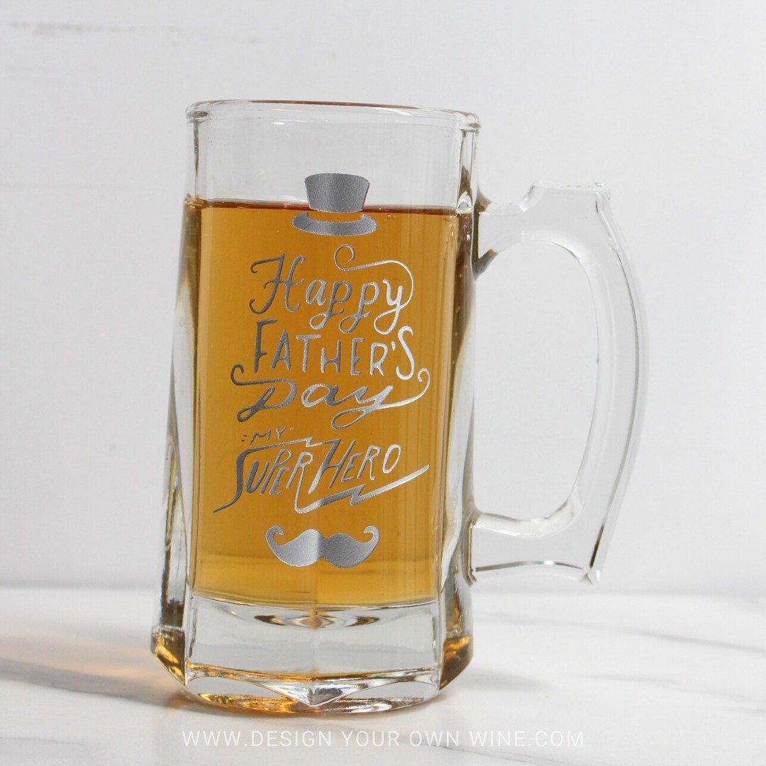 【定制】父亲节礼物| 定制扎啤杯 - 酒杯/酒器 - 玻璃 