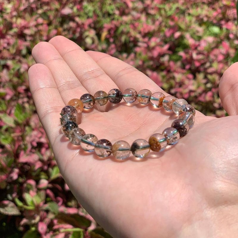 彩幽灵 水晶手链 8mm - 手链/手环 - 水晶 多色