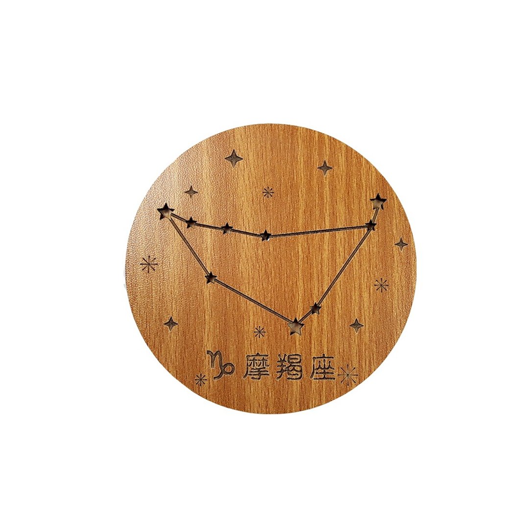 【教师节礼物】木雕音乐盒-12星座(魔羯) - 音乐专辑 - 木头 橘色