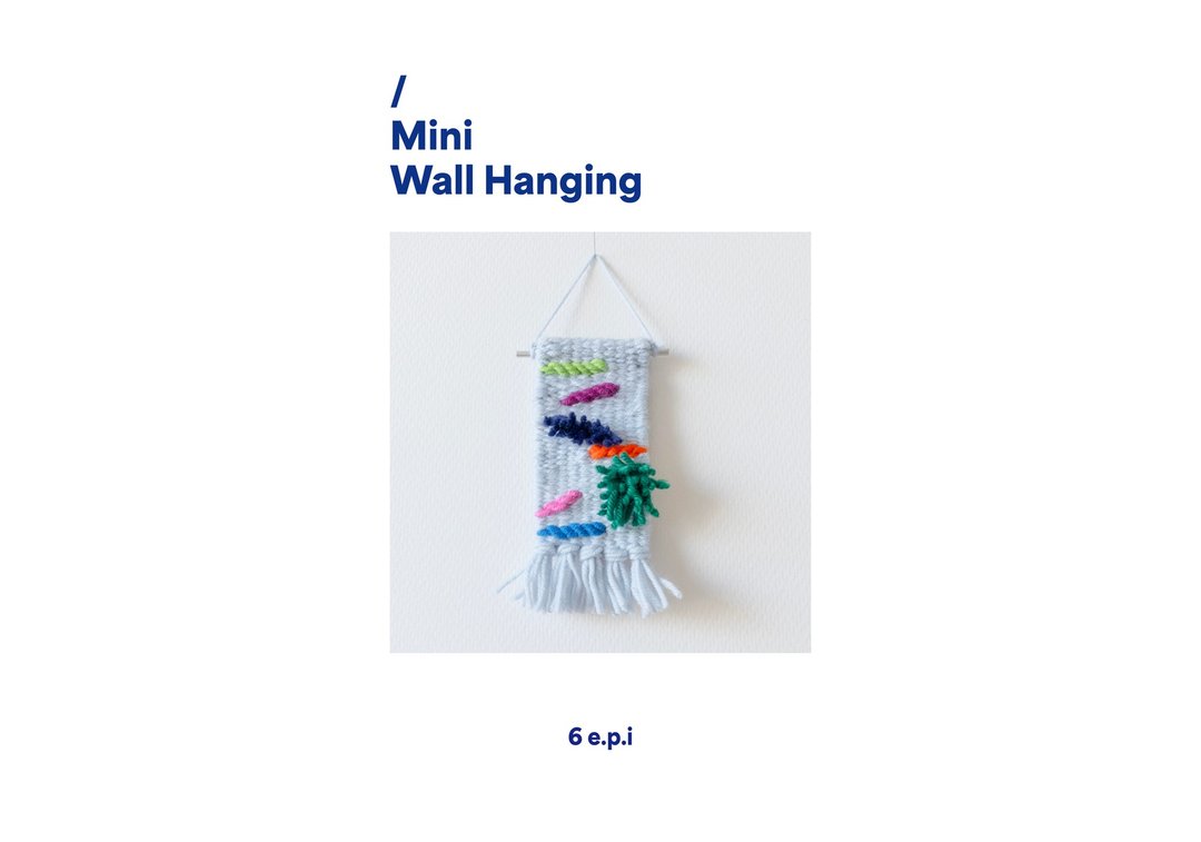 编织图案）迷你 Wallhainging（PDF+影片） - 手工艺教程/工具书 - 其他材质 