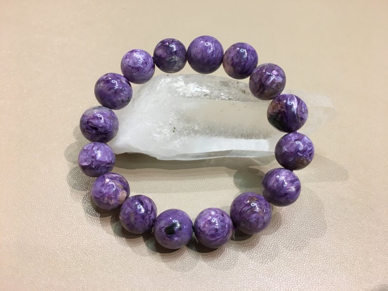 紫龙晶 12-13mm 手链 - 有助改善健康和激发创意的水晶 - 手链/手环 - 水晶 