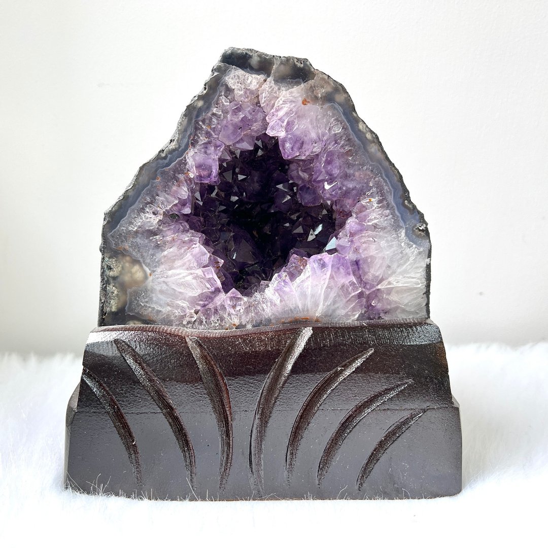 紫晶洞连订造底座 | 水晶 | 水晶洞 | 水晶摆件 - 摆饰 - 水晶 紫色