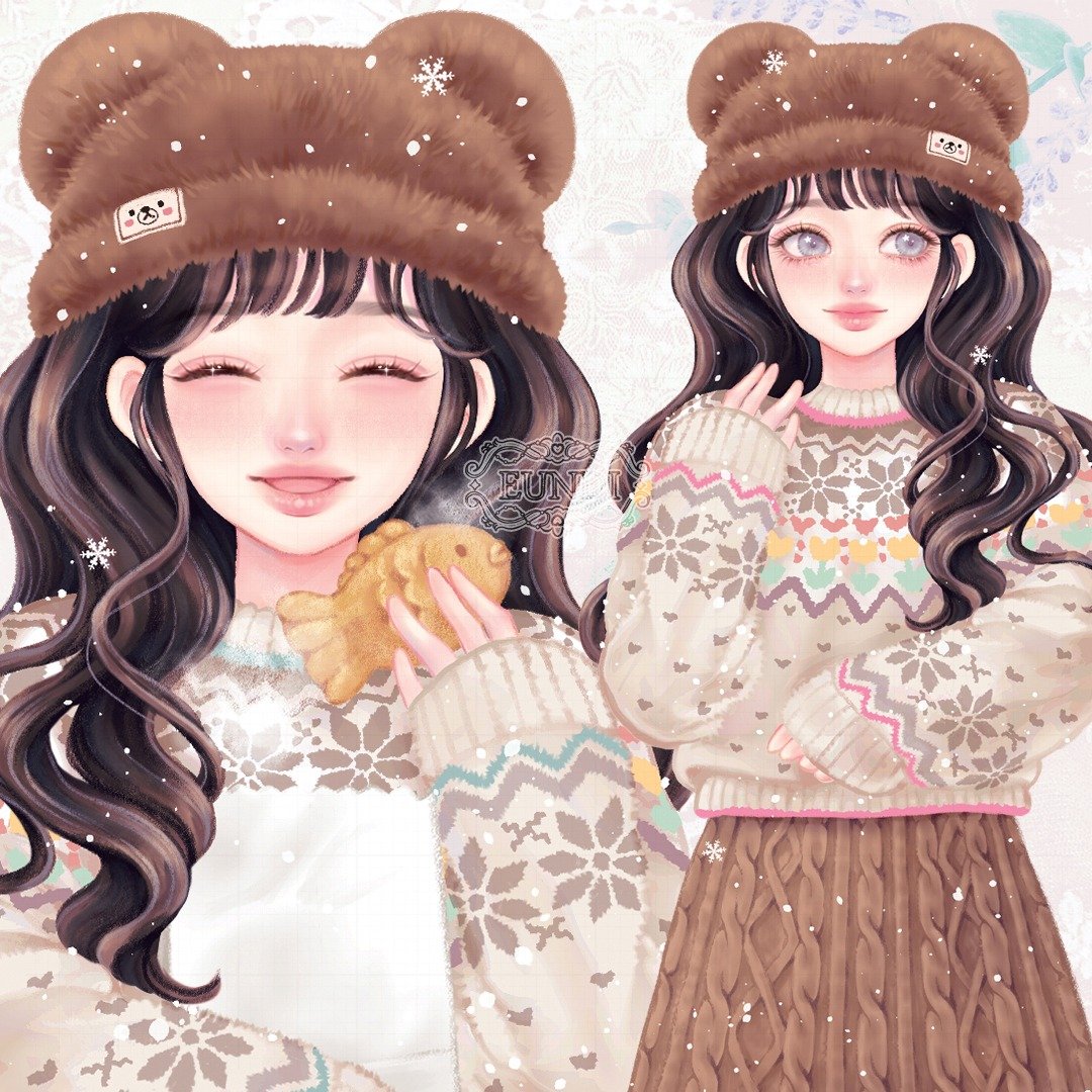 韩 Gyeoul 贴纸 (4色) - 贴纸 - 纸 