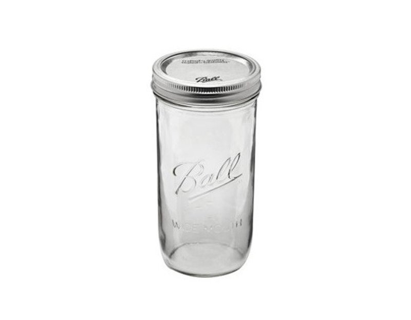 Ball Mason Jars - Ball梅森罐 24oz 宽口 - 咖啡杯/马克杯 - 玻璃 