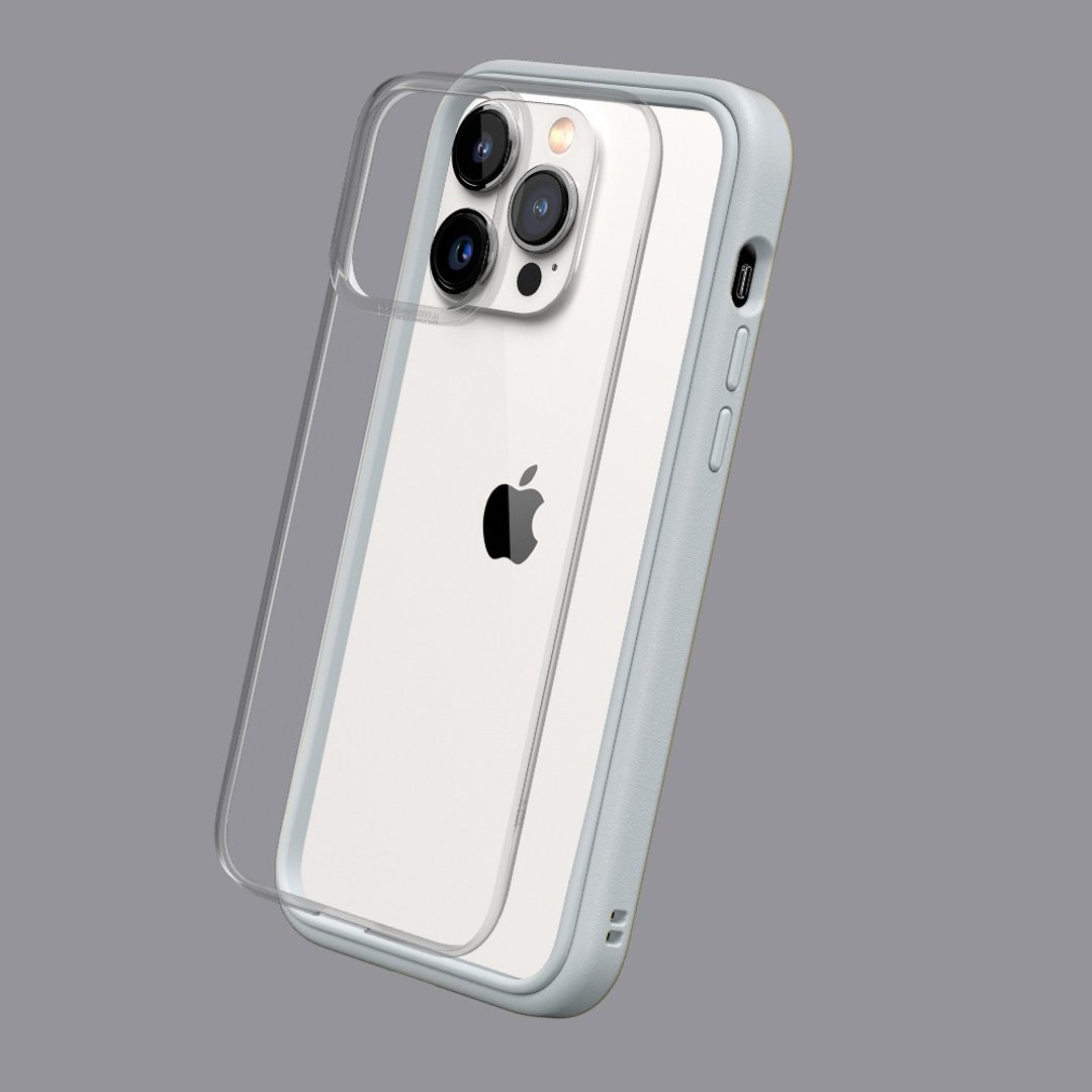 Mod NX边框背盖两用手机壳-浅灰 for iPhone 14系列 - 手机配件 - 塑料 灰色