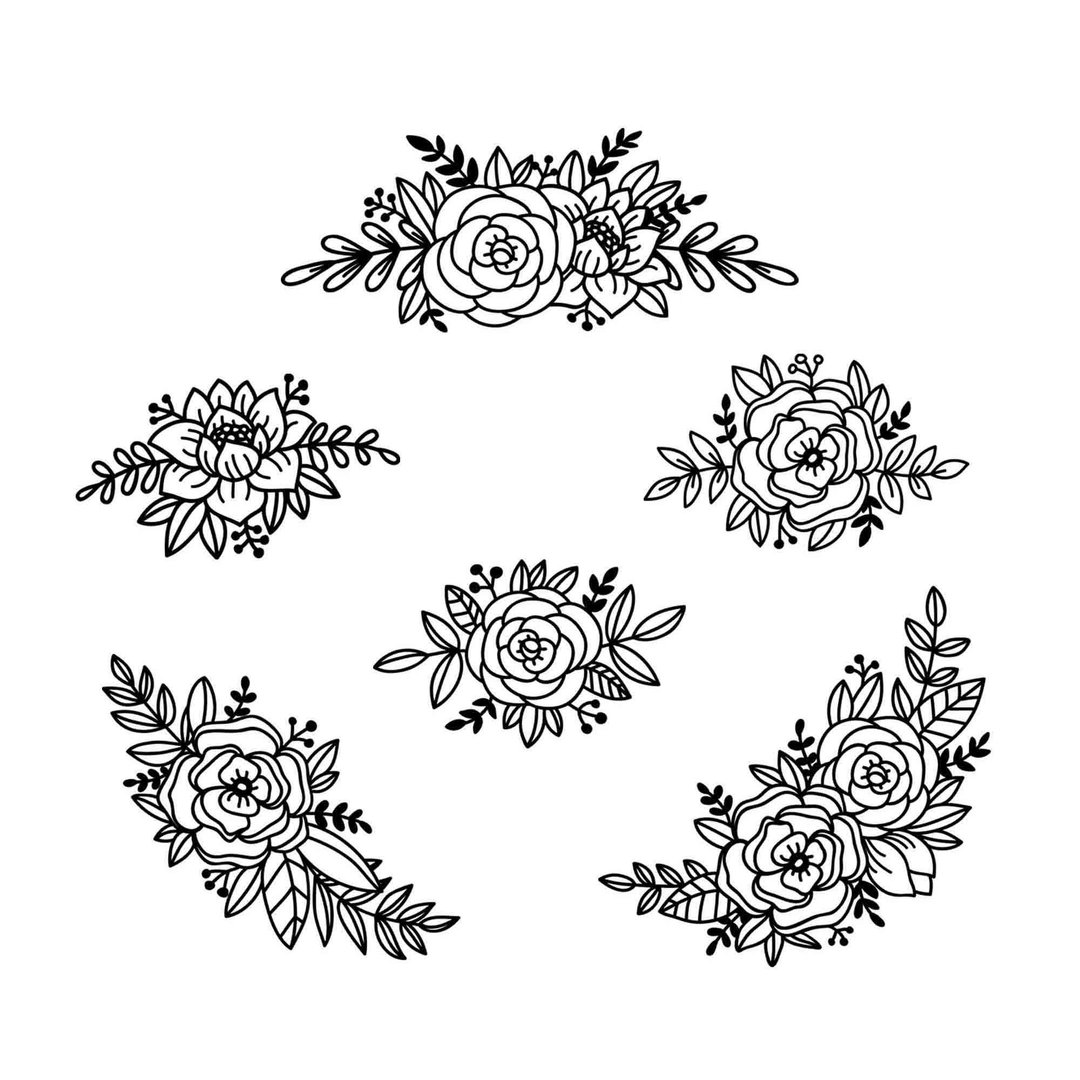 Floral arrow svg, floral arrow clipart, floral arrow png, floral arrow clip art - 图文模板设计 - 其他材质 