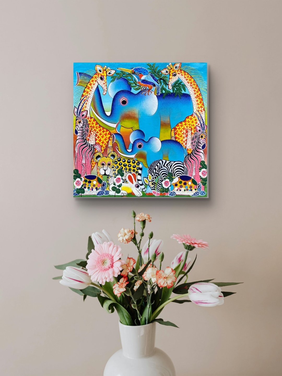 【草原大游行・启程】手绘挂画/北欧客厅装饰画 V536 - 海报/装饰画/版画 - 其他材质 