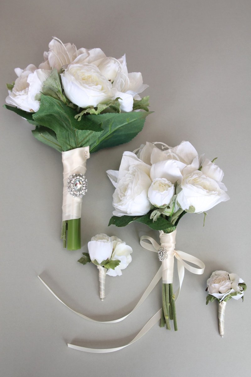 新娘捧花 欧式捧花 捧花 花束 定制订作捧花 婚礼小物 手拿花 伴娘捧花 自助婚纱 外拍花束 婚纱外拍 结婚婚礼 求婚捧花 孕妇写真 拍摄道具 - 植栽/盆栽 - 植物．花 白色