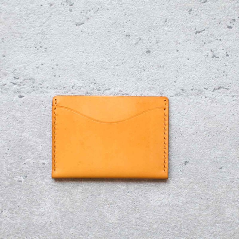 铭黄色真皮手工极简品味卡片夹 - 其他 - 真皮 黄色
