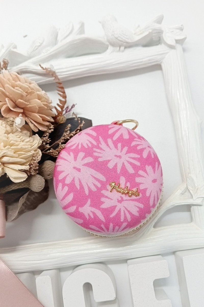 马卡龙饰品收纳盒/ 首饰盒/ 吊饰/钥匙圈 - 钥匙链/钥匙包 - 棉．麻 