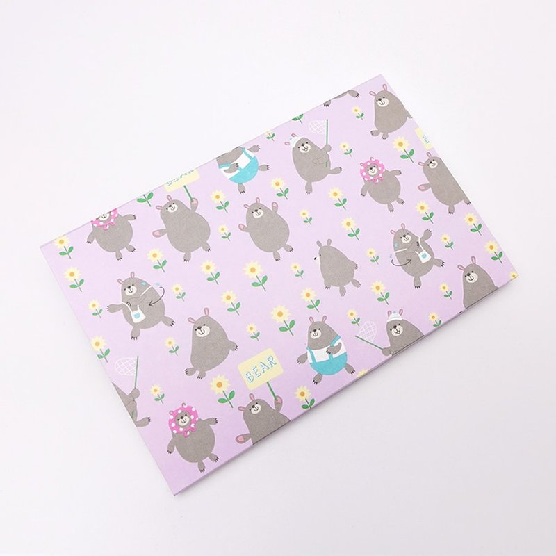 录音卡片-紫抱可爱小熊熊-生日情人节创意礼物 惊喜礼物 浪漫礼物 - 卡片/明信片 - 纸 紫色