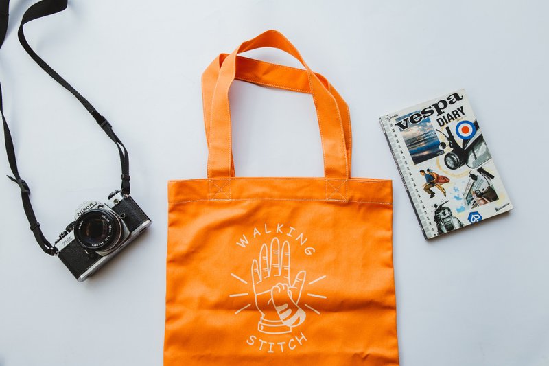 Jinny Tote Bag Orange - 其他 - 棉．麻 橘色