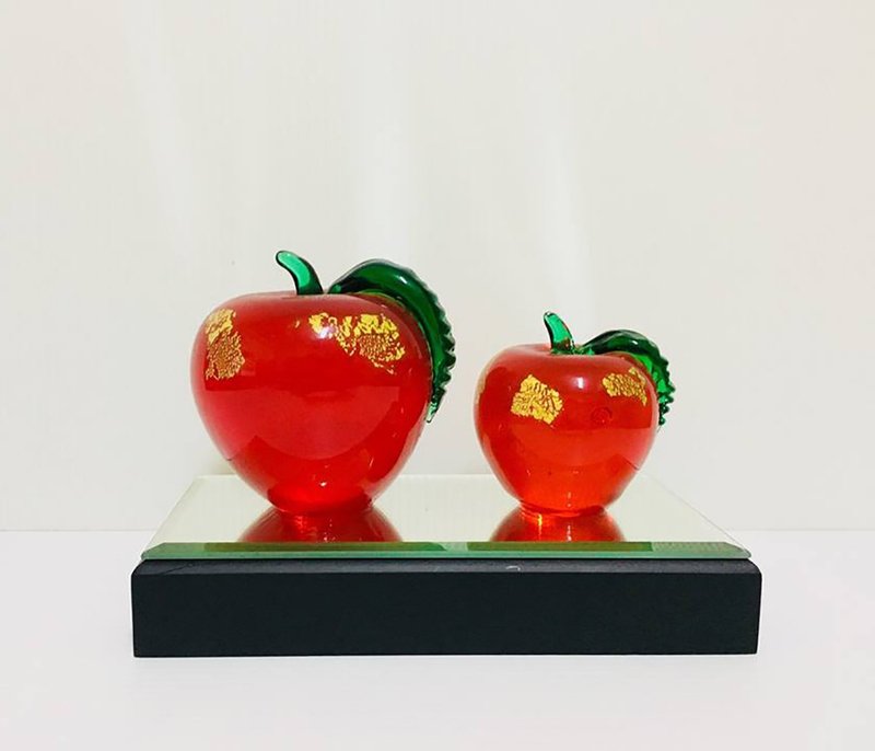 水晶玻璃 苹果平安 大小平安 - 摆饰 - 玻璃 