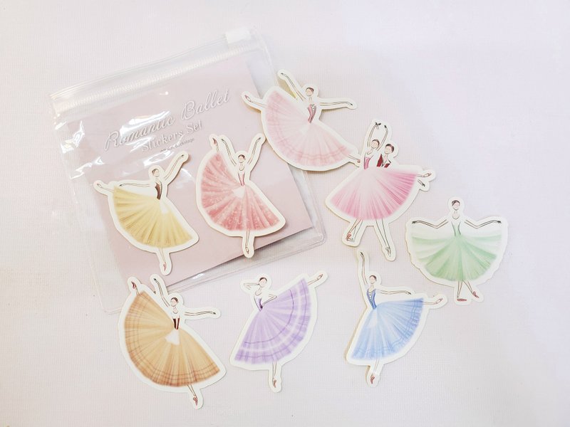 浪漫派芭蕾舞贴纸套装 - 贴纸 - 纸 