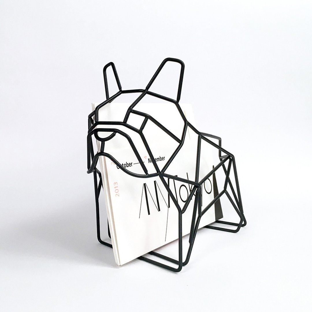 法斗犬书信架 French bulldog letter rack - 收纳用品 - 其他金属 