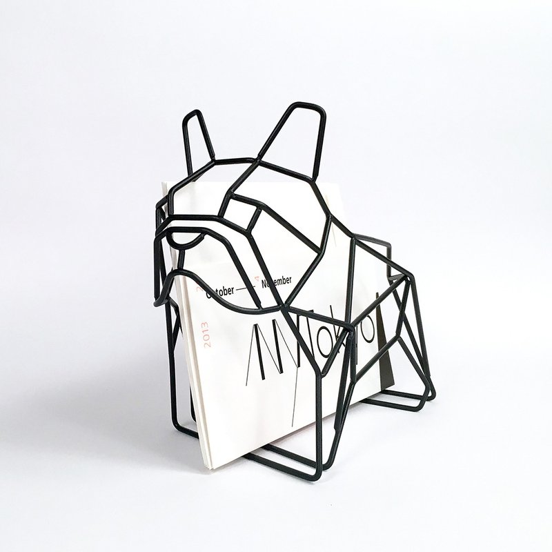 法斗犬书信架 French bulldog letter rack - 收纳用品 - 其他金属 